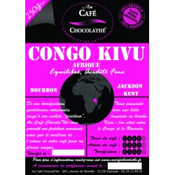 Congo Kivu café pur arabica en grains